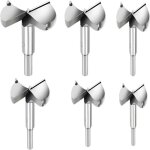 6 pi�ces m�ches bois, fraises a bois carbure diametre 30 / 35 / 40 / 45 / 50 / 60mm, m�ches pour la perforatio ...