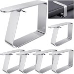 6 pi�ces pinces � nappe d'ext�rieur en acier inoxydable, pinces � nappe d'ext�rieur 5 x 6 cm, clips de ...