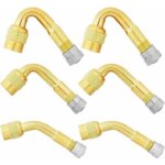 6 pi�ces pneu valve rallonge, 45�, 90�, 135� extension valve pneu valve de adaptateur raccord prolongateur ...