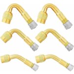 6 pi�ces pneu valve rallonge, 45�, 90�, 135� extension valve pneu valve de adaptateur raccord prolongateur ...