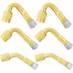 6 pices pneu valve rallonge, 45, 90, 135 extension valve pneu valve de adaptateur raccord prolongateur ...
