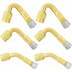 6 pi�ces pneu valve rallonge, 45�, 90�, 135� extension valve pneu valve de adaptateur raccord prolongateur ...
