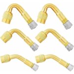6 pi�ces pneu valve rallonge, 45�, 90�, 135� extension valve pneu valve de adaptateur raccord prolongateur ...