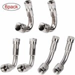 6 pices pneu valve rallonge va, pneu valve de adaptateur, air pneu valve extension, pneu prolongateur ...