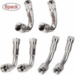 6 pices pneu valve rallonge va, pneu valve de adaptateur, air pneu valve extension, pneu prolongateur ...