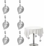 6 pices poids de nappe, pinces  nappes en acier inoxydable, ensembles poids de nappe, dcoratives clip ...