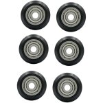 6 pi�ces poulies plastique pour imprimante roulements � billes v groove r�sistantes � usure et au roulement ...