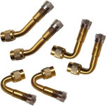 6 pi�ces prolongateur de valve pneu avec adaptateur raccord - extension � 45�, 90�, 135� - embout de ...