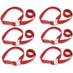 6 pi�ces sangle d'arrimage, sangles de fixation r�glables cliquet, sangle porte velo attelage set de ...
