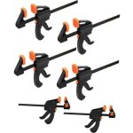 6 pi�ces serres - joints � une main, pince � barre � cliquet, rapide � cliquet � lib�ration, clamp barre ...