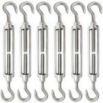 6 pièces tendeur cable m6 tendeur cable inox 304 réglable crochet de ridoir et crochet pour tendeur de ... 6 pièces tendeur cable m6 tendeur cable inox 304 réglable crochet de ridoir et crochet pour tendeur de ...