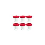 6 pots yaourt avec �gouttoir pour yaouti�re seb xf100501