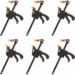 D�stockage lot de 6 serre - joints en forme de f, serre joint avec serrage rapide et facile, outils � ...