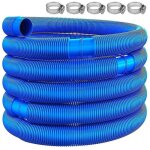 6. tuyau de piscine de diamtre 32 mm avec collier de serrage, outil de nettoyage de tuyau de remplacement ...