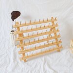 60 bobines support de filetage de bois / porte - bobines de fil / organisateur de fil pour broderie, ...