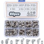 60 pi�ces assortiment de graisseurs, filet�s de graissage, m6 m8 m10 raccords de graisse, raccords filetage ...