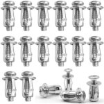 60 pi�ces chevilles m�talliques � expansion, chevilles en m�tal pour cavit�s creuses, fixations pour ...