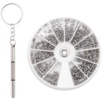 600 pcs / set petites vis en acier inoxydable 12 sortes d'assortiments de noix electroniques + tournevis ...