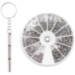 600 pcs / set petites vis en acier inoxydable 12 sortes d'assortiments de noix electroniques + tournevis ...