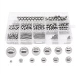 600 pices 12 billes en acier de prcision inoxydable taille 1 - 8mm kit d'assortiment roulement vlo ...