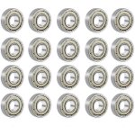 608 zz roulement � billes m�tal double blindage roulement skate pour roller, skateboard, longboard, waveboard ...