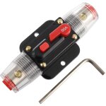 60a disjoncteur interrupteur 60 amp fusible inline holder 12v - 53v dc bouton de réinitialisation manuelle ... 60a disjoncteur interrupteur 60 amp fusible inline holder 12v - 53v dc bouton de réinitialisation manuelle ...