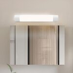 60cm 20w applique salle de bain lumiere avec , 6000k applique led salle de bain double rang�e de perles ...
