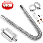60cm tuyau d'�chappement 25mm pinces en acier inoxydable ensemble diesel chauffage de stationnement tuyau ...
