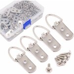60pcs heavy duty grande bague large d forme  ongles non - trace cadre photo cintres double trou avec ...