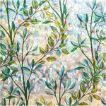 60x200 cm film fenetre anti regard - film statique vitre, occultant, adhesif �lectrostatique film d�coratif ...
