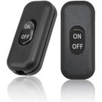 60x26x16mm lot de 2 interrupteur lampe de chevet, interrupteur noir, interrupteur bipolaire 6a 250v, ...