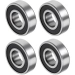 6204 - 2rs 20x47x14mm billes roulements x 4pcs chrome acier pour machines et outils, [double scell�]