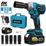 650n 4. 0 ah batteries 9 accessoires cl  chocs lectrique 1 / 2'pouces adapte aux sites de rparation ...