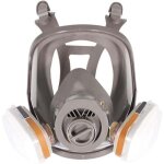 6800 masque respiratoire int�gral, casque de protection faciale pour peindre, vapeur et poussi�re organiques, ...