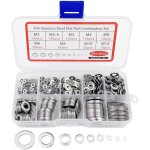 684 pièces rondelles metal inoxydable, pour gonds de porte, joint plat, blocage cuvette autobloquante, ... 684 pièces rondelles metal inoxydable, pour gonds de porte, joint plat, blocage cuvette autobloquante, ...