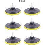 6pcs 5 pouces 125mm patins de pon�age, patins de pon�age, pour perceuses, meuleuses d'angle
