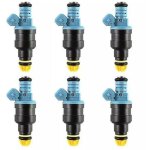 6pcs car fuel injector for - bmw 3 e30 e36 5 e34 8 e31 7 e32 e38z1