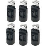 6pcs e14 bougie ampoule titulaire base de lampe en plastique support de douille de lampe pour fabrication ...