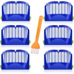 6pcs filtre pour irobot roomba 600 604 605 606 610 612 614 615 616 620 621 626 627 630 631 632 639 640 ...