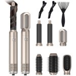6pcs hair tool set, avec brosse soufflante, s�che - cheveux, enroulement automatique, cheveux boucl�s, ...