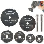 6pcs lame de scie circulaire, hss mini disque diamant � tron�onner, disques de coupe, mini outils de ...