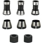 6pcs mandrin de fraiseuse, 6 mm 6. 35 mm 8 mm collet mandrin affleureuse, mandrin de fraise  bois, pince ...