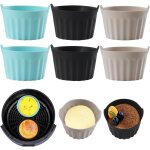 6pcs moule silicone air fryer, plat pour friteuse sans huile, mafin coupe moule, moule pour gâteau au ... 6pcs moule silicone air fryer, plat pour friteuse sans huile, mafin coupe moule, moule pour gâteau au ...