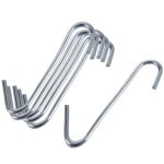 6x crochets � fumer en acier pour fumoirs pour saucisses et viandes 6x4, 5 cm