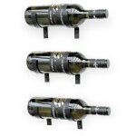 Dandibo 6x crochet mural bouteilles de vin m�tal noir 96347 casier � vin crochet diy �tag�re murale