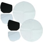 6x filtre � charbon actif, 6x filtre � graisses, 12x filtre papier compatible avec delonghi f17301, f17233 ...