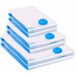 6x sac de rangement - autres rangements - sous vide housse aspiration compression vtements 2x60x40cm ...