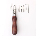 7 en 1 outils de rainurage et de couture r�glables pour le travail du cuir, outils couture groover creaser ...