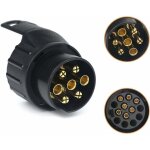 7 / 13 adaptateur prise remorque 7 vers 13 broches connecteur fiche attelage 7 pole a 13 pin pour remorque ...