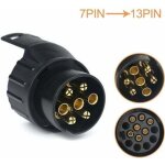 7 / 13 adaptateur prise remorque 7 vers 13 broches connecteur fiche attelage 7 pole a 13 pin pour remorque ...